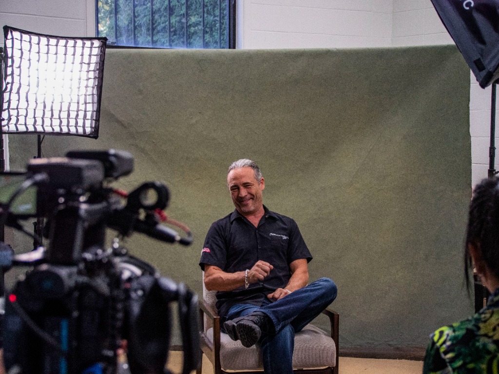 Jack Whatley during national studio broadcast